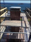 Orleans MA Chimney masonry repair and scaffolding